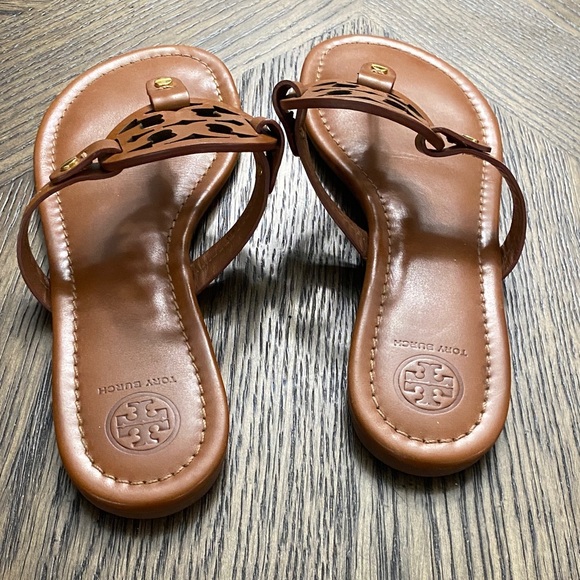 Tory Burch vintage vachetta leather Miller Sandals - Picture 4 of 9